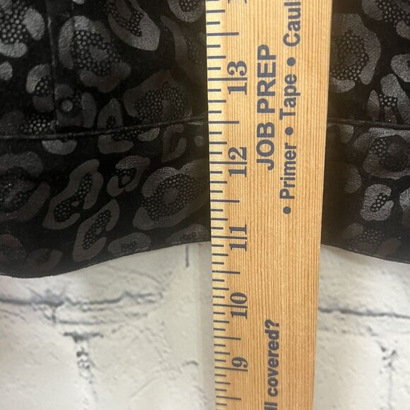 TONI MORGAN Women’s Black Cheetah Print Jacket Size Small Shoulder Pads Vintage - Picture 9 of 15